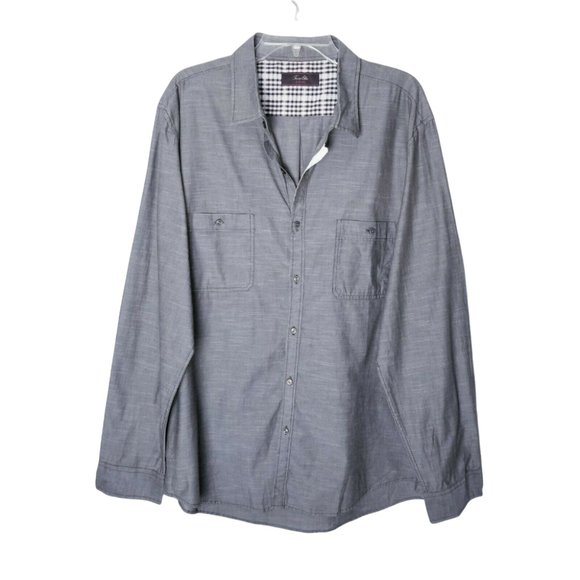 Tasso Elba Fitted Button Shirt Men Size XXL Long Sleeve - Picture 1 of 15